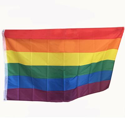 China 3X5 Fly Large Luminous Colorful Flag Color Rainbow National Flags Red White Green Blue Banners and Display Props for sale