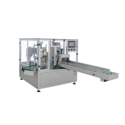 China Food Goods Using Low Price Rotary Parcel Sealing Case Packer Bag Packing Machine for sale