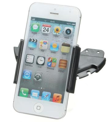 China CD05 360 Degree Rotation Black Color Car CD Slot Phone Holder For Mobiles Phones for sale