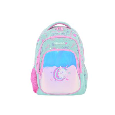 China New cartoon kids student backpack waterproof customized polyester printing unicorn school bags for sale