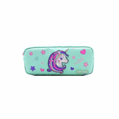 China PU Application Smiggle Maker Kids Unicorn Pencil Bag Pocket Student School Pencil Case Customize for sale