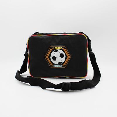 China Clear PVC Guangzhou Black Soccer Cartoons Character Kids Lunch School Bag Set Children for sale