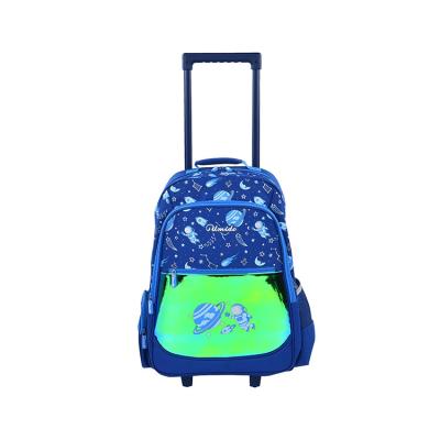 China High Quality Waterproof Custom Large Cardboard Printing Children Trolley School Bags For Kids for sale