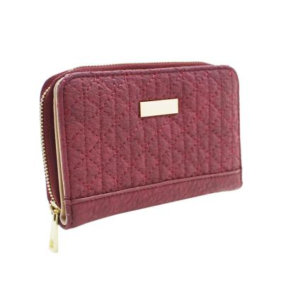 China Weave Design Zipper Wholesale PU Money Clip Wallet 2022 Leather Purses And Handbags for sale