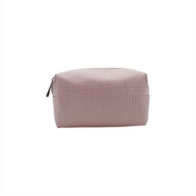 China 2022 Super Hot Sale Large Capacity Cosmetic Toiletry Pouch Wholesale Eco Friendly Pink Make Up Pouch for sale