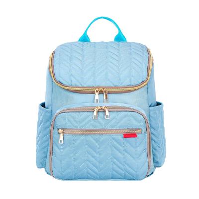 China 2022 Multifunctional Pockets Polyester Mom Diaper Bag Diaper Bag Baby Diaper Organizer Backpack for sale