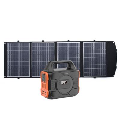 China Type C Charging Power Supply Station 300W Portable Power Bank 80000mAh With 120W Solar Panels for sale