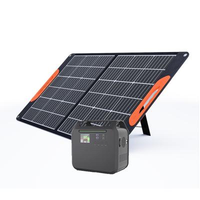 China Home Outdoor Camping Rechargeable Solar Power Bank Package 1000W Generator 1Kw Backup Power Wireless Charging Station for sale