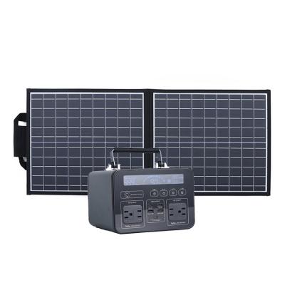 China OEM Solar Panel Power Supply Set Lithium Battery Power Bank Wireless Charging Outdoor Convenient Station for sale