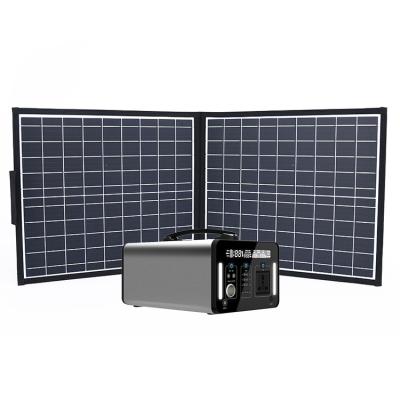 China Hot Sales Camping Solar Panel Power Station Kit 1000W Wireless Charging Foldable Portable Fast Banks for sale