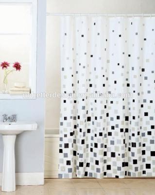 China Sustainable PEVA Shower Curtain (Duschvorhang) with Dot Design for sale