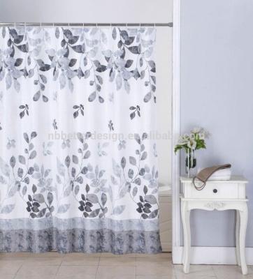 China Sustainable Modern Ware Polyester Fabric Shower Curtain for sale