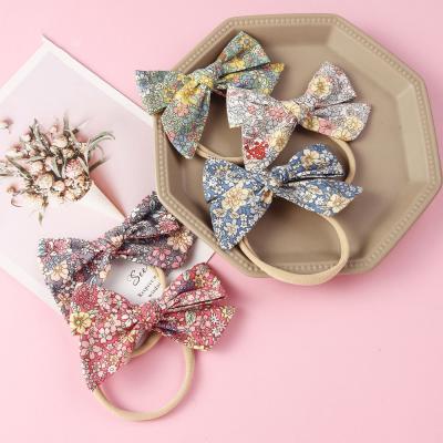 China LRTOU new style European and American fashion custom wholesale children's Newborn Bowknot flower baby headband girls headband hair accessories for sale