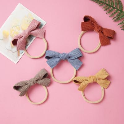 China LRTOU Style Fashion Children's Headband Hair Accessories European and American New Arrival Wholesale European and American Bowknot Baby Headband 8 Colors New Small for sale