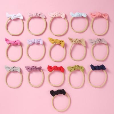 China European and American Wholesale Multicolor Bowknot Nylon Children's Wholesale Fashion Baby Hair Band Hair Accessories LRTOU Style LRTOU Infant Headband for sale