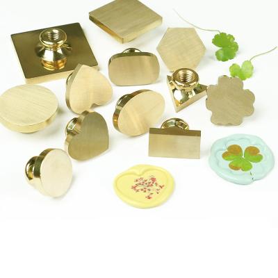 China Decoration China Factory Blank Brass Head Wax Seal Stamp With Different Shapes for sale