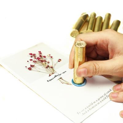 China Wholesale Brass Mini Decoration Wax Seal Stamp 15mm Sealing Wax Stamp Wax Seal Stamp for sale