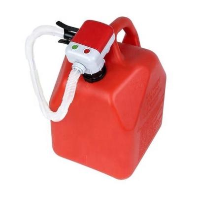 China Factory 20L portable fuel tank with battery fuel transfer pump plastic diesel tank for on site refueling for sale