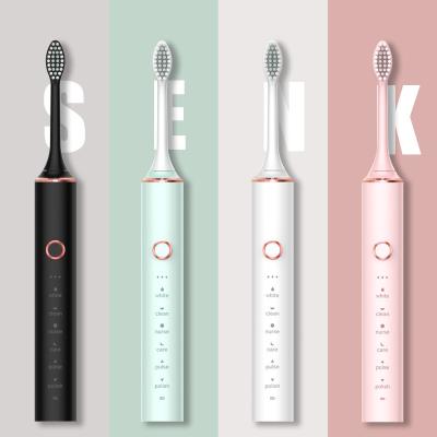 China 2022 New Arrival Battery Operated Smart Sonic Electric Toothbrush Waterproof Rechargeable for sale