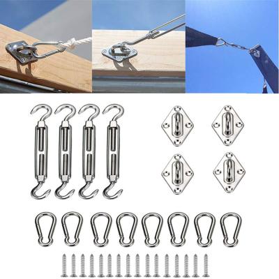 China Korea Stainless Steel Shade Sail Hardware Kit, Heavy Duty Stainless Rectangle or Square Sun Shade Sail Hardware Kits Accessory for sale