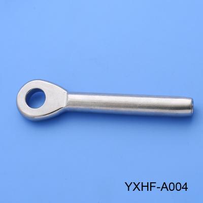 China Marine Grade Stainless Steel Wire Rope Terminals Rigging Hardware Stainless Steel Eye Terminal for sale