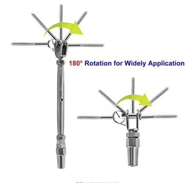 China Wooden Stainless Steel Swageless Terminal Wire for sale