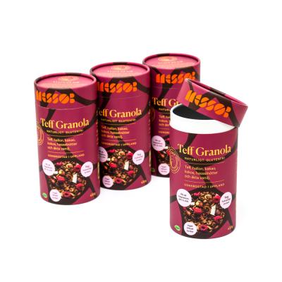 China 2021 New Recycled Materials Custom Printing Cylinder Coffee Wrapping Paper Coffee Packaging for sale