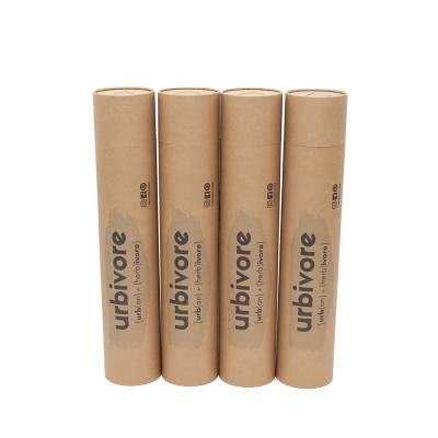 China Recycled Cheap Simple Custom Umbrella Cardboard Paper Tube Packaging Box / Poster / Materials Printing Kraft Paper Hair for sale