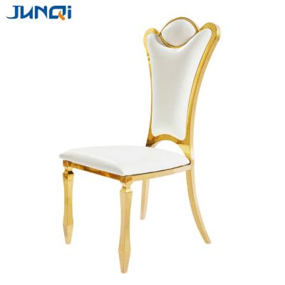 China Slipcovered Junqi factory supplied restaurant chairs and tables for sale restaurant chairs modern luxury metal restaurant chair for sale