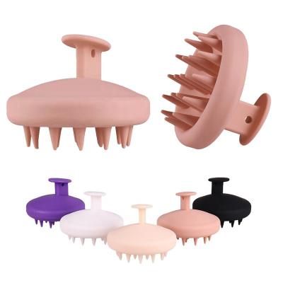 China 100% Customized Amazon Hot Sale Silicone Hair Brush Hair Scalp Massager Brush Waterproof Scalp Care Brush for sale