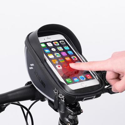 China Mobile Phone Touch Screen Bicycle Phone Holder Outdoor Bike Recycling Waterproof Bag for sale