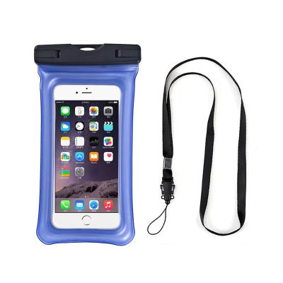 China Outdoor Accessories 100% Sealed No Leaking Waterproof Amazon PVC Mobile Phone Bag With Card Holder For Phone Case for sale