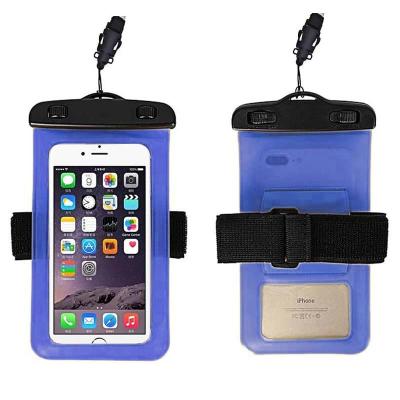 China 2020 Selling PVC IPX8 Cell Phone Accessories Mobile Phone Bag Outdoor Warm Waterproof Underwater Swimming Protective Sleeve for sale