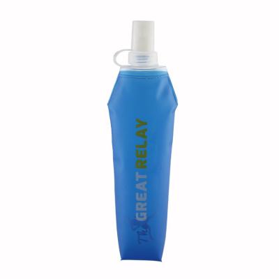 China 2021 Viable Colors 500ml Soft Solid TPU Water Bottle Collapsible Bag for sale