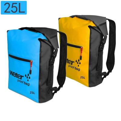 China Custom Logo Outdoor Camping Hiking Waterproof Lightweight 500D PVC Tarpaulin Backpack for sale