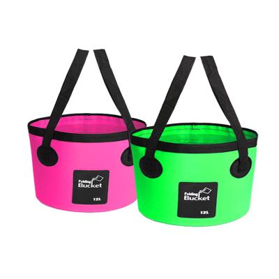 China 2019 Outdoor Accessories New Product Waterproof Folding Portable Bucket For Fishing Camping for sale