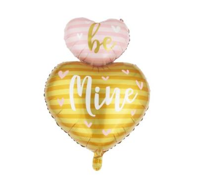 China Fashional 18inch Red Happy Valentine's Day Heart Shape Helium I Love You Foil Balloons For Valentine's Day Wedding Party Decoration for sale