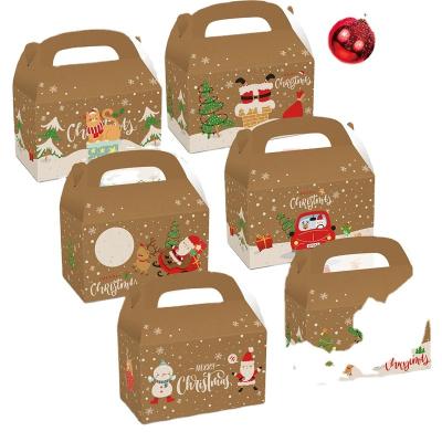 China Gift & Craft Christmas Packaging Gift Cookie Box Plastic Disposable Food Packaging Box for sale