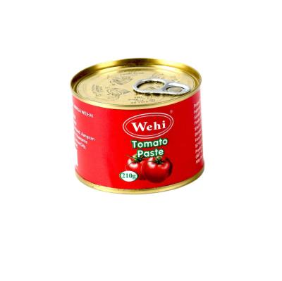 China Halal Certified Meat Caned Packaging 210gram Easy Open Tomato Sauce For Dubai/Africa/Europe PAS for sale