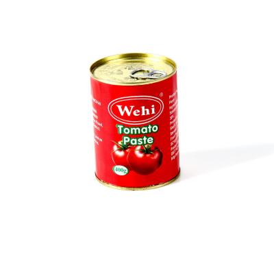 China 400g*24 Packing Halal Meat Certified Hard Open Packing Tomato Sauce Caned For Europe NO for sale