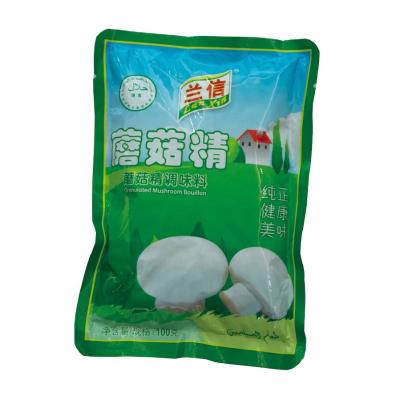 China 100g 200g 400g dry bag packaging vegetarian halal condiment mushroom seasoning for soup cooking for sale