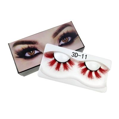 China Luxury Human Eyelashes 3d Mink Lashes False Eyelashes 3d Mink Lashes Natural Private Label Cotton Strip Anti Fungal Colors for sale