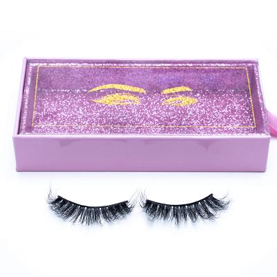 China Best Selling 5D Eyelash 100% Real Natural Private Label 13mm-18mm Mink Fur Lashes for sale