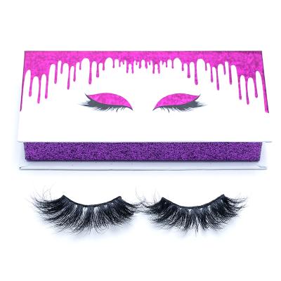 China Factory Price Newest Natural Fluffy Eyelash 25mm Mink False Eyelashes for sale