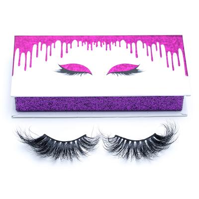 China New Arrival Good Quality Natural Fluffy Eyelash Hot Seller Handmade 5D Mink Fur Eyelashes Premium for sale