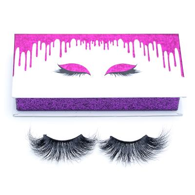 China Natural Fluffy High Quality Handmade Premium Mink Lashes 5D Faux Mink Fur Eyelashes for sale