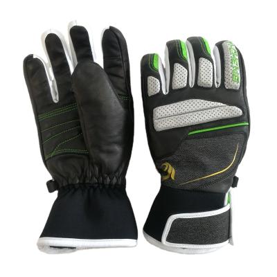 China 2021 new style fashion waterproof leather ski gloves for women for sale