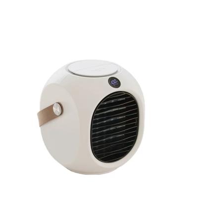 China Small and Portable Portable Air Conditioner Fan, Small USB Desktop Air Cooler Fan with Night Light, Adjustable Wind Direction Personal Fan for sale