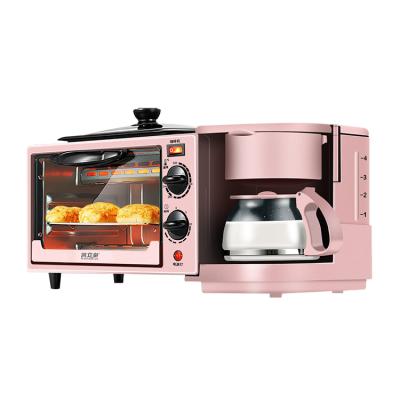 China Commercial hot sale multifunctionelectric stove pizza oven 3 in 1 pink breakfast makers for sale