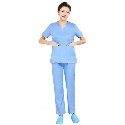 China Breathable Comfortable Women Scrub Uniform Medical Scrubs Uniform With Factory Price for sale